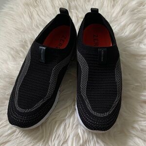 Cole Haan Women’s Black and Gray Slip-On Sneakers